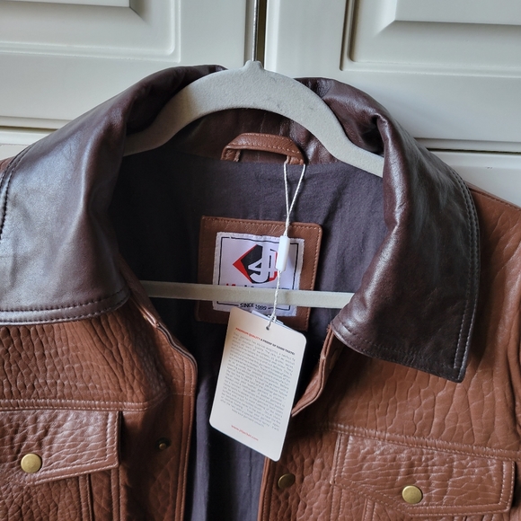 Leather Bomber Jacket - Picture 7 of 12